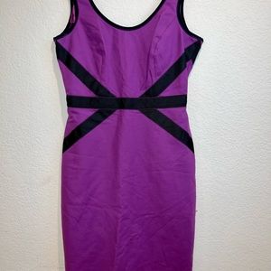 Lush Purple Black Bandage Strapless